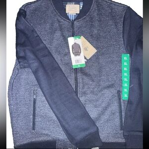 Boston Traders Men’s Flannel Jacket Blue Plaid interior XL NWT